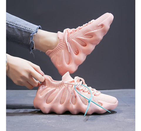 Women's Octopus Fashion Flying Woven Breathable Sneakers
