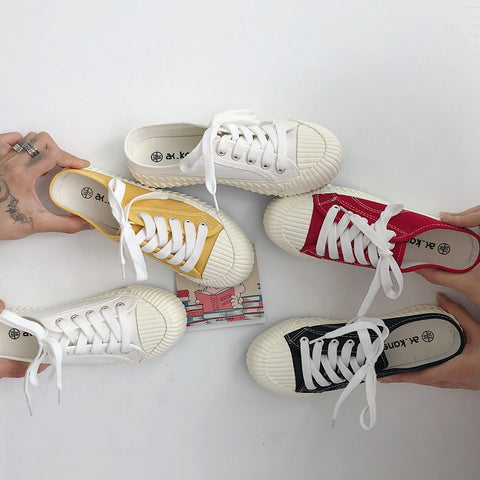 Women's Semi Spring Vintage Fashion Style Cloth Canvas Shoes