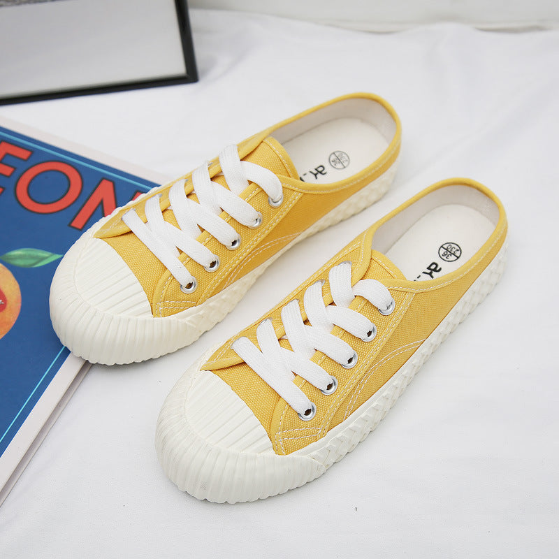 Women's Semi Spring Vintage Fashion Style Cloth Canvas Shoes