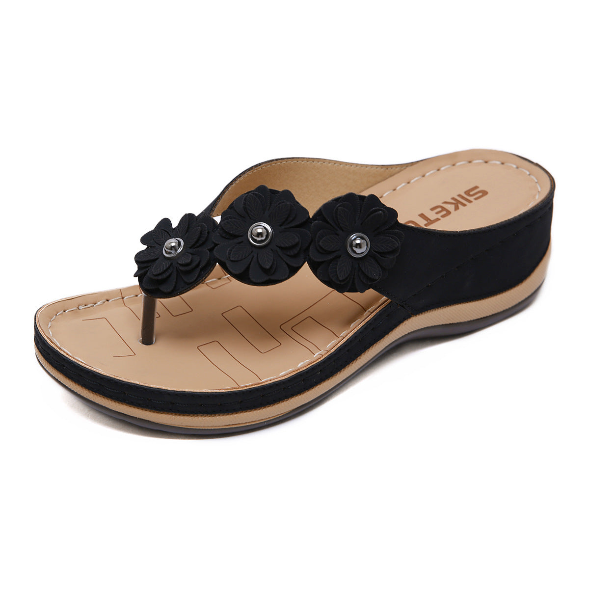 Women's Vacation Beach Seaside Wedge Comfortable Plus Sandals