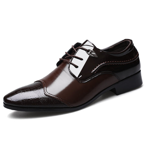 Men's Spring Plus Size Business Formal Leather Shoes
