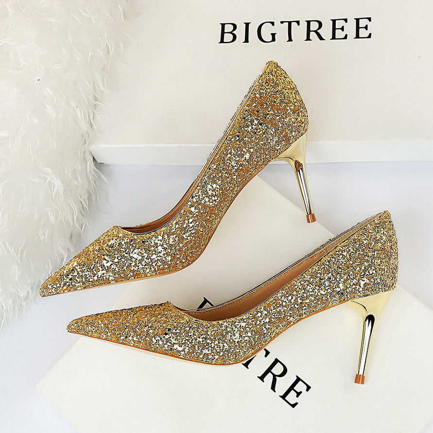 Women's Sexy Nightclubs Thinner High Stiletto Fashion Heels ...