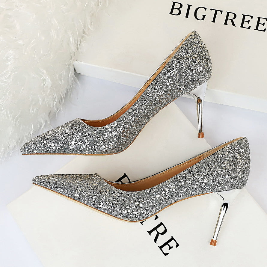 Women's Sexy Nightclubs Thinner High Stiletto Fashion Heels ...