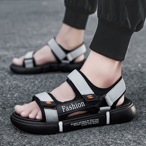 Men's Fashion Open Toe Breathable Beach Velcro Sandals