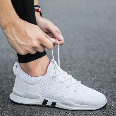 Men's Fashionable Running Flying Woven Breathable Men's Shoes