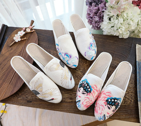 Women's Fashion Chinese Style Traditional Vintage Embroidery Sandals