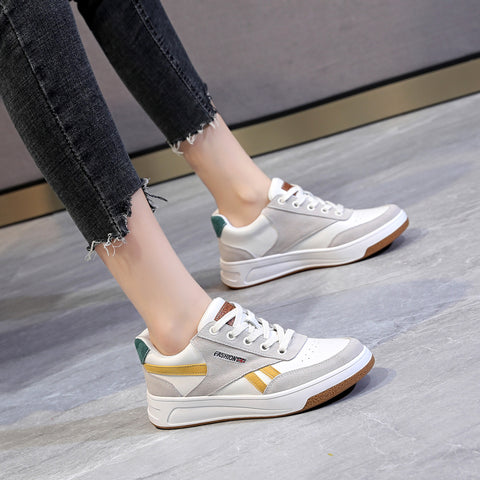Classy Charming Women's White Korean With Sneakers