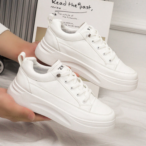 Trendy Comfortable Durable Women's Platform White Women's Shoes
