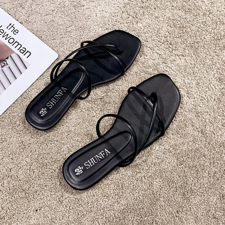 Women's Summer Korean Style Flat Toe Ring Sandals