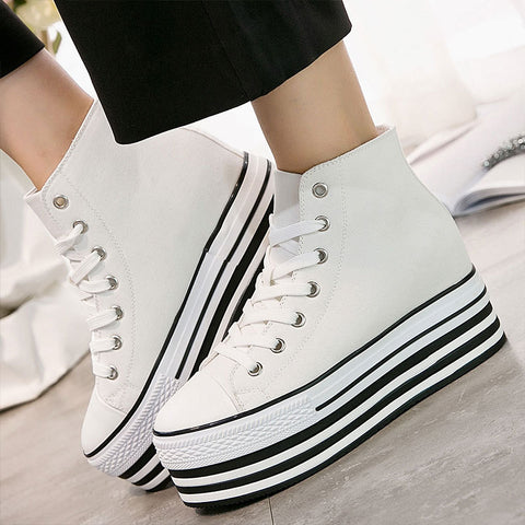 Women's Height Increasing Insole Thick Bottom Casual Shoes