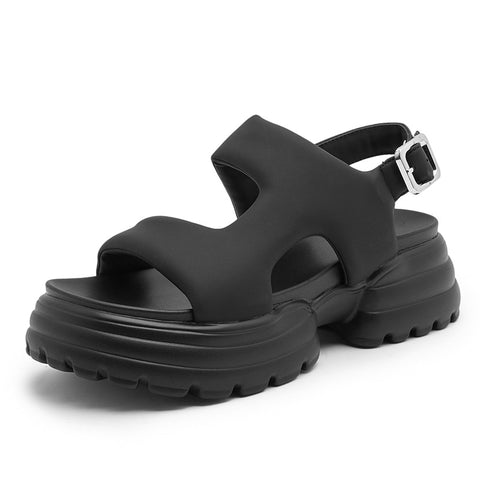 Women's Open Toe Platform Summer Buckle Sandals