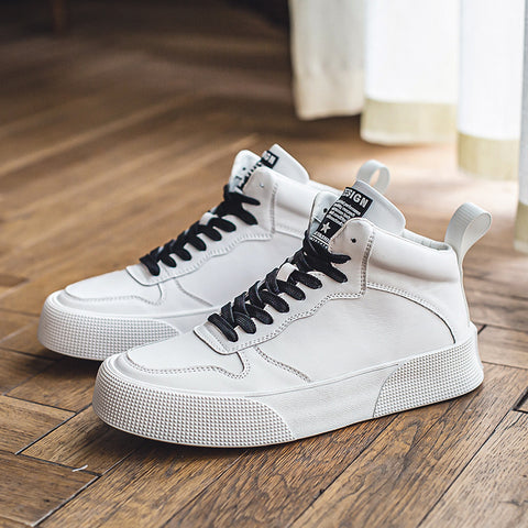 Men's Board Trendy Fashion Joker White Sneakers