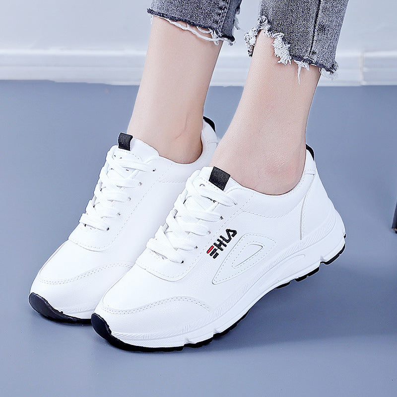 Women's Trend White Daddy Autumn Flat Lightweight Sneakers