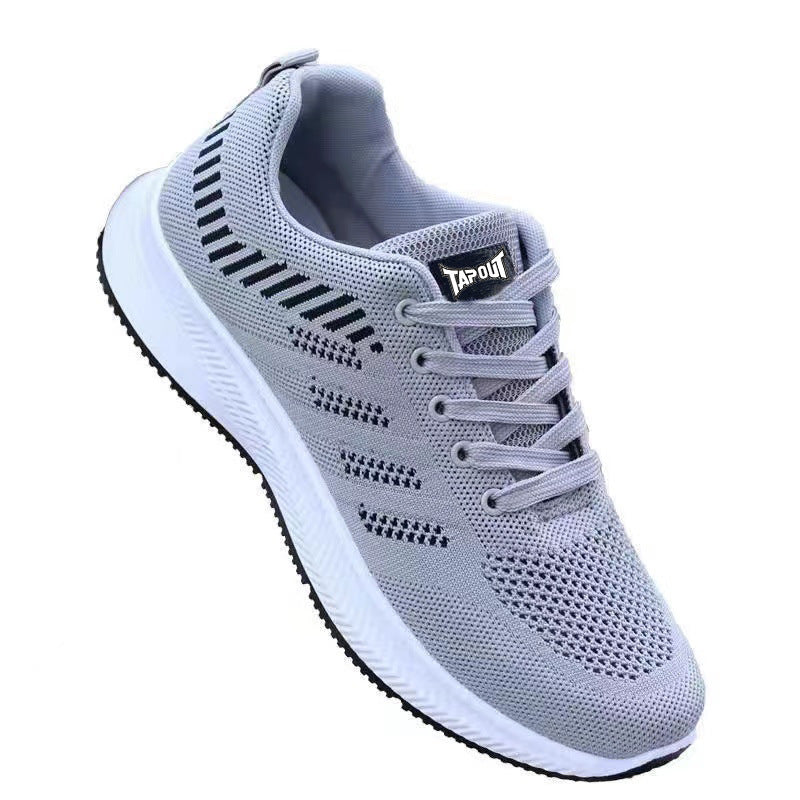 Men's Autumn Running Flying Woven Breathable Casual Shoes