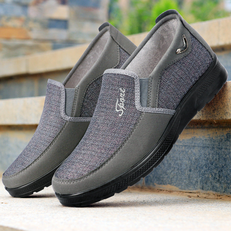 Durable Men's Cloth Breathable One Pedal Canvas Shoes
