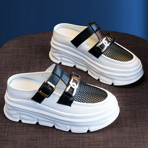 Women's Summer Outdoor Wear Slip-on Lazy Platform Slippers