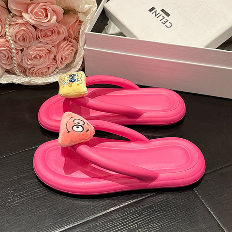 Women's Super Cute Spring Cartoon Flip-flops Loafers