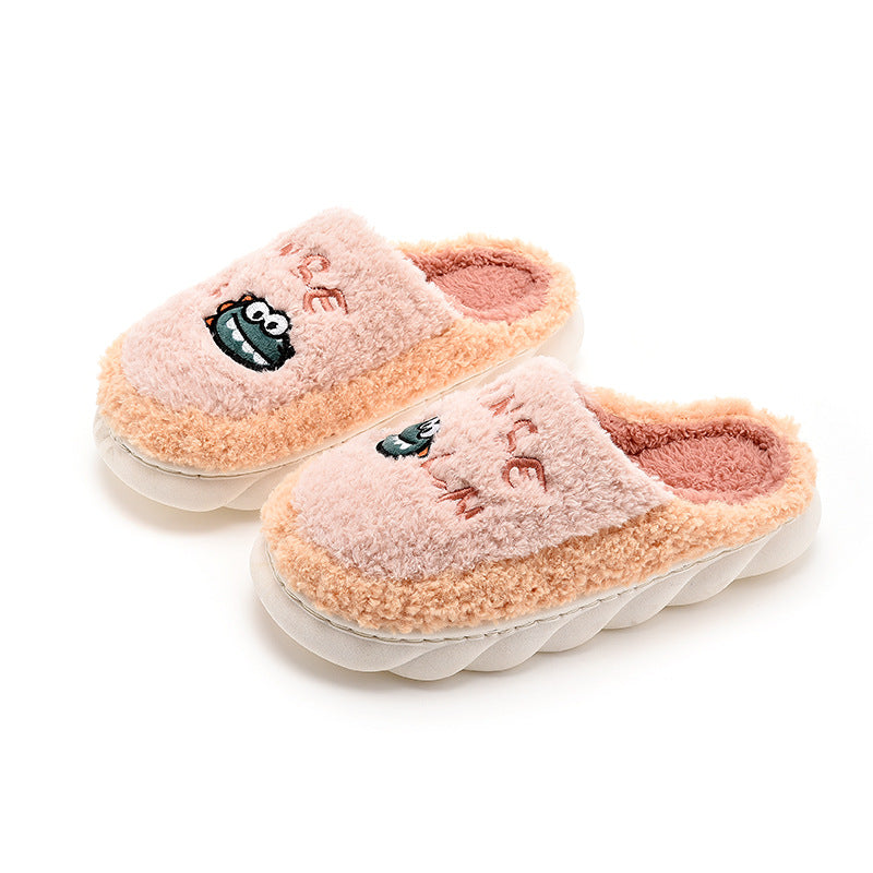 Women's & Men's Cotton Winter Home Cute Warm And Slippers
