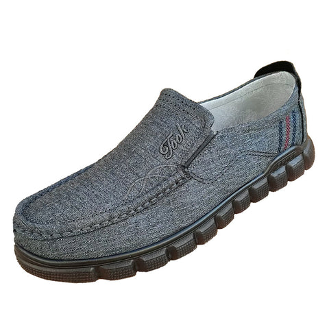 Men's Old Beijing Cloth Thin Slip-on Tendon Sole Dad Canvas Shoes