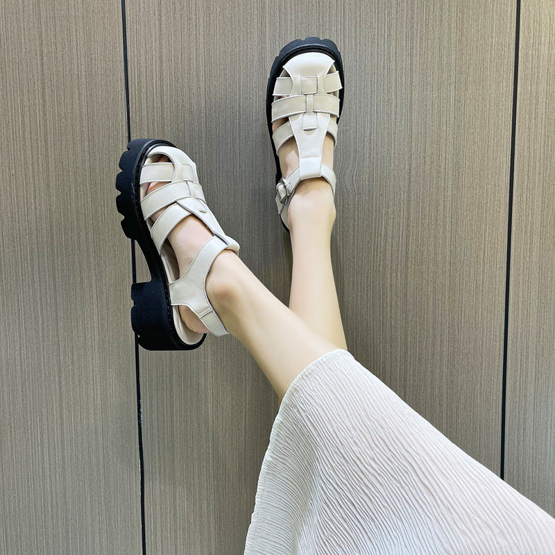 Durable Women's High Platform Summer Chunky Heels