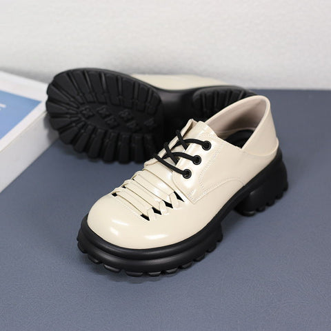Women's French Style Hepburn Small Single-layer Retro Women's Shoes