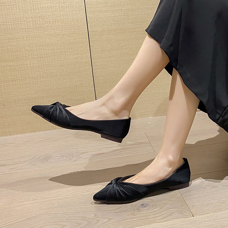 Women's Flat Bottom Pumps Spring Slip-on Classic Women's Shoes