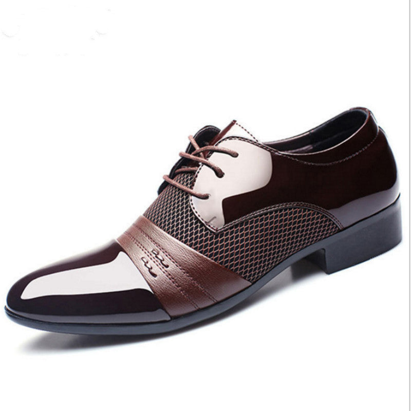 Men's Autumn Pumps Korean Style Business Formal Leather Shoes