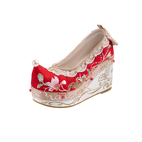 Women's Brocade Ancient Style Embroidered Comfortable Big Canvas Shoes