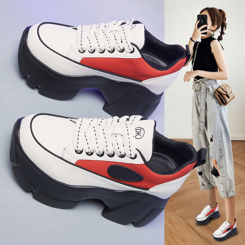 Women's Muffin Platform Dad Spring Super High Casual Shoes