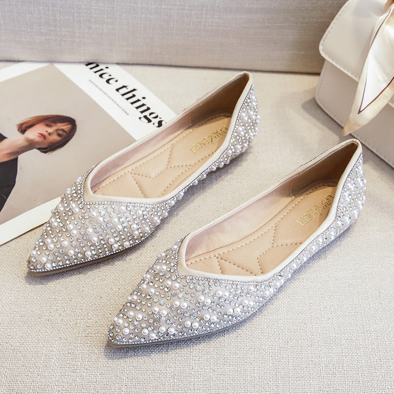 Women's Pumps Temperament Fairy Gentle Full Diamond Women's Shoes