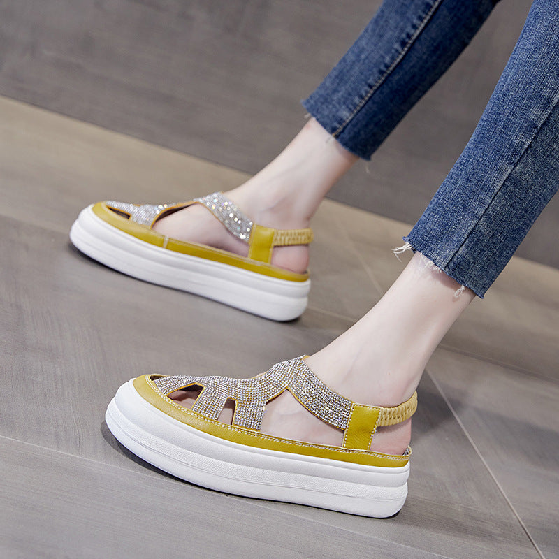 Women's Trendy Style Weaving Hollow Summer Casual Shoes