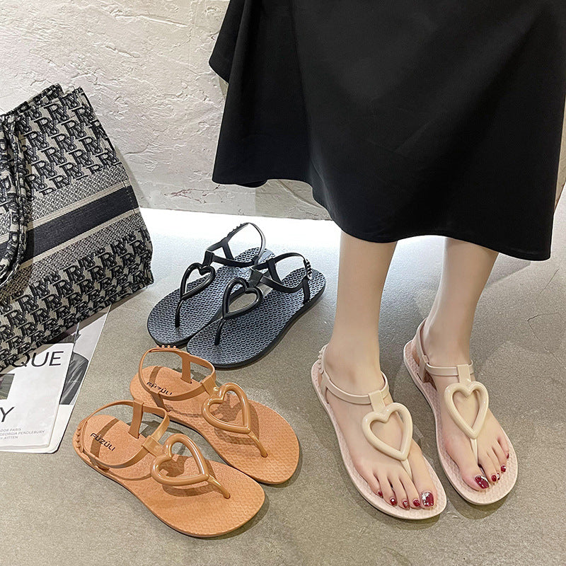 Women's Outdoor Summer Love Flat Preppy Sandals
