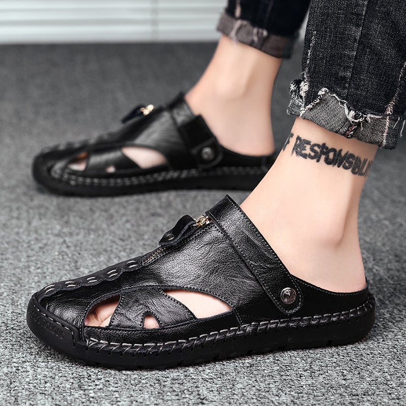 Men's Breathable Closed Toe Outdoor Beach Sandals