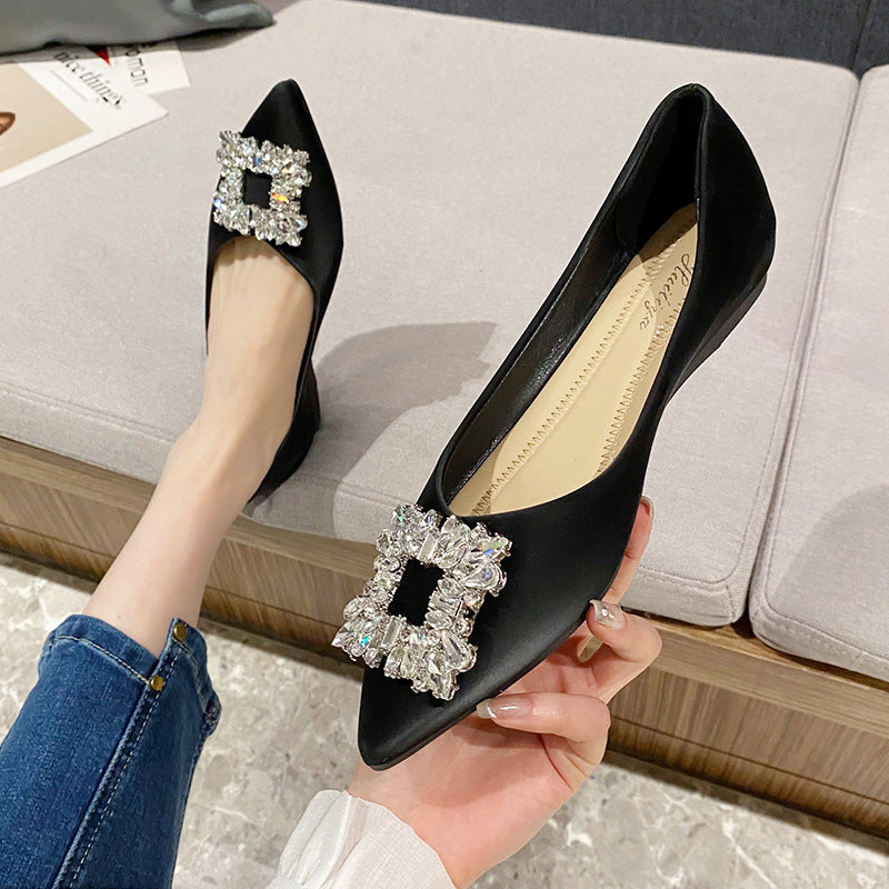 Women's Pumps Summer Black Classic Style Pointed Women's Shoes