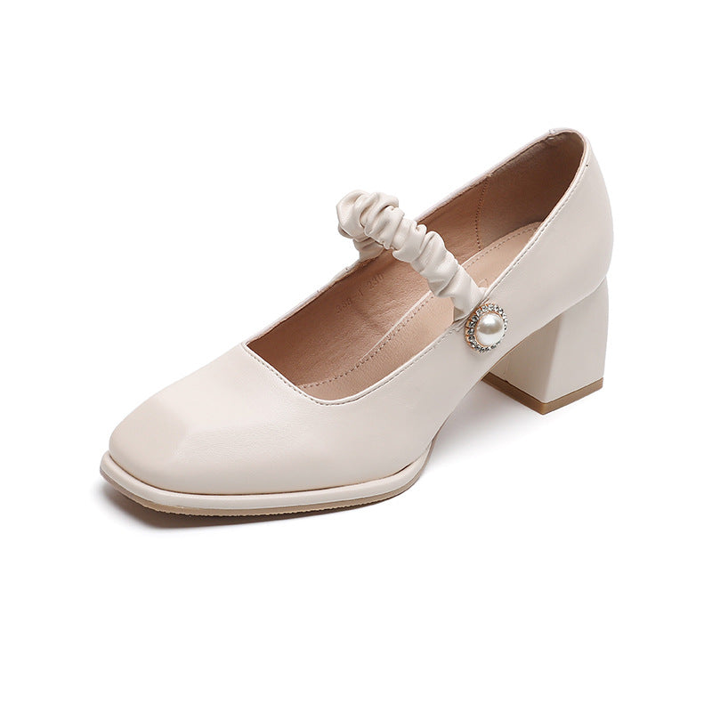 Women's Style Vintage Mary Jane Spring Korean Simple Women's Shoes