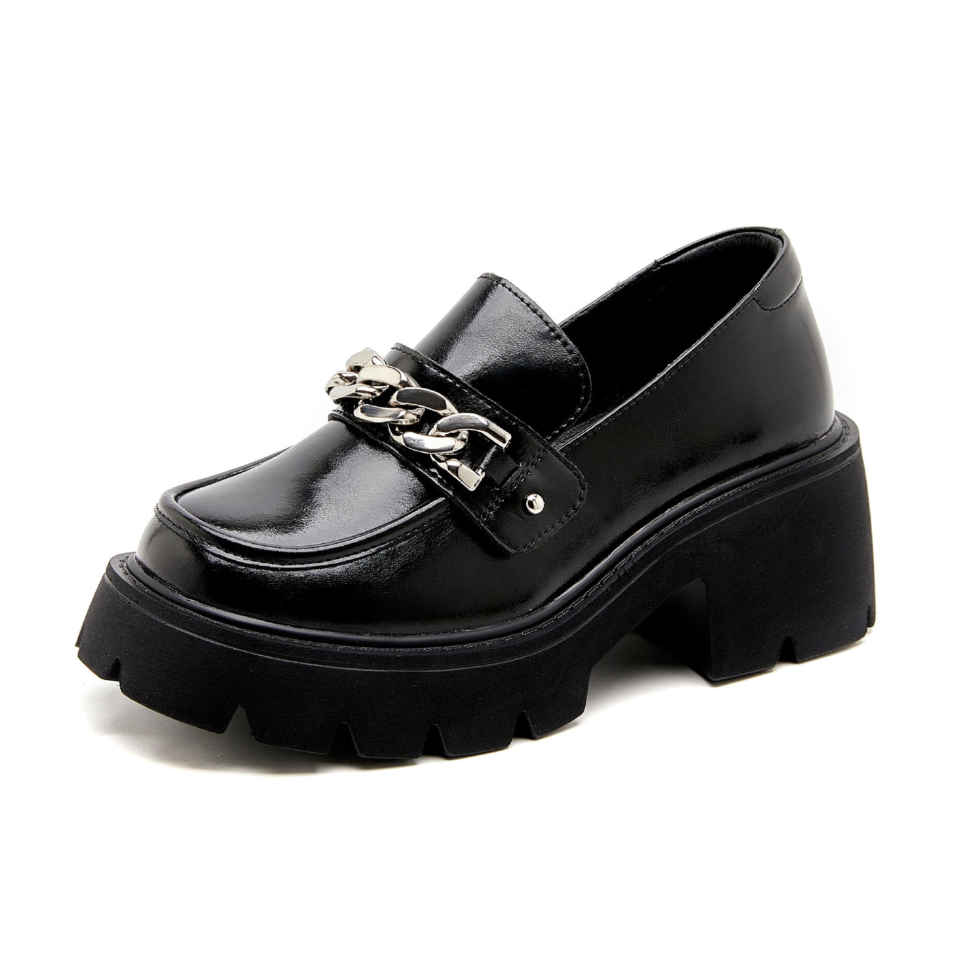 Durable Women's Style Slip-on British Uniform Loafers