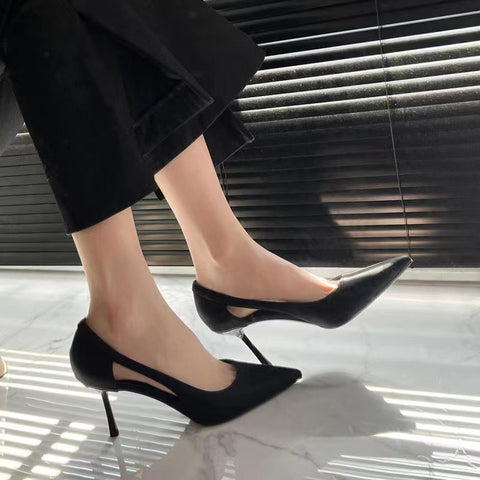 Women's High Korean Patent Stiletto Professional Heels