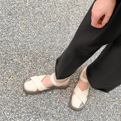 Women's Comfortable Authentic Hollow Out Cross Strap Sandals