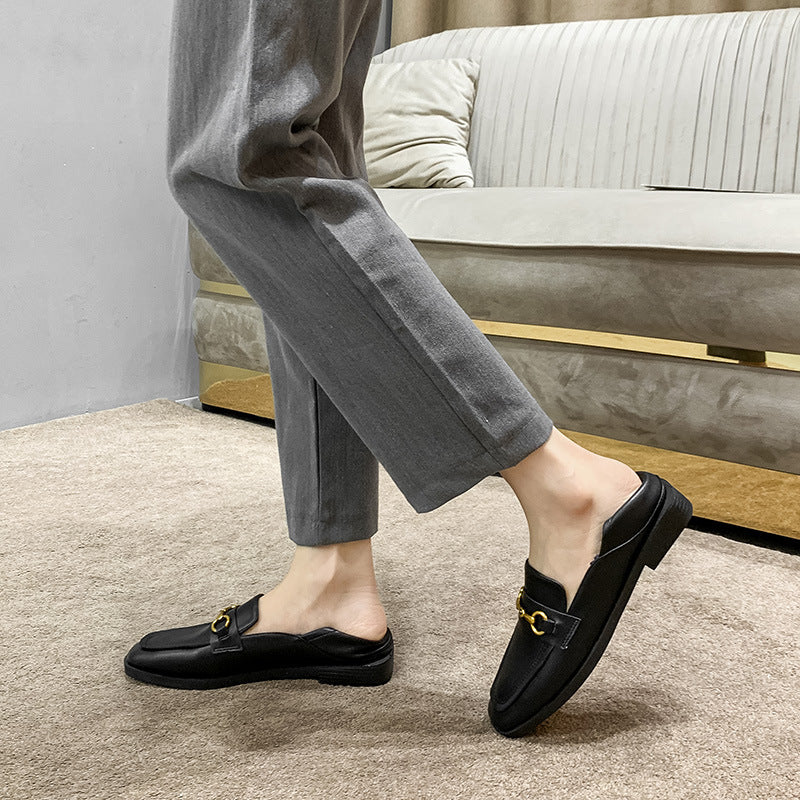 Fashion Grandma Oversized Female Slip-on British Loafers