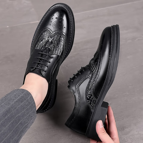 Men's Genuine Business Formal Wear British Style Leather Shoes