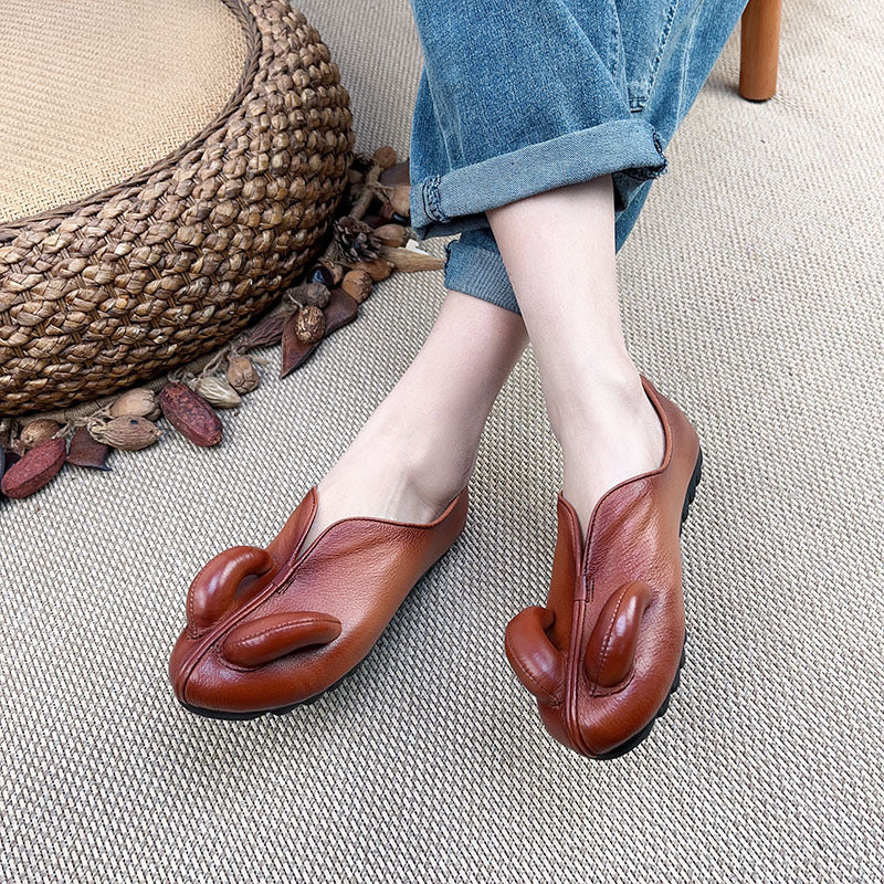 Women's Soft Bottom Comfortable Flat Slip-on Ethnic Men's Shoes