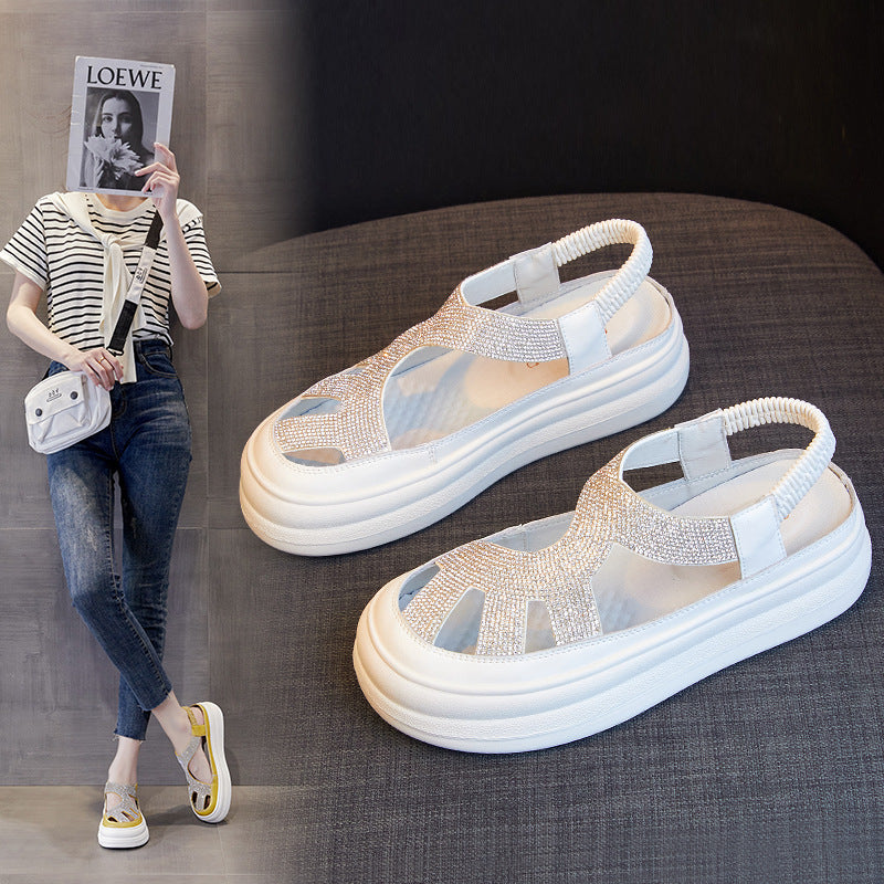 Women's Trendy Style Weaving Hollow Summer Casual Shoes