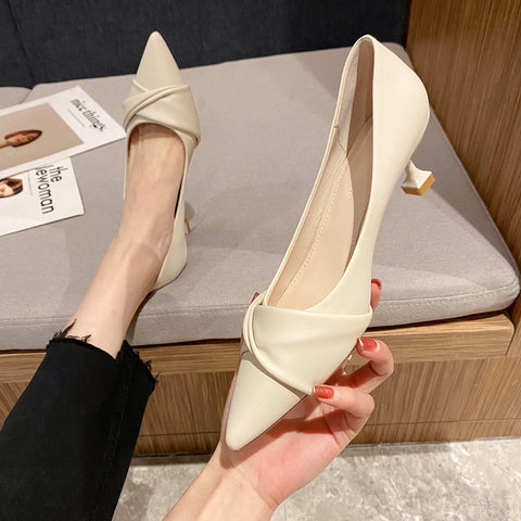 Women's Stiletto Pointed French Style Shallow Women's Shoes