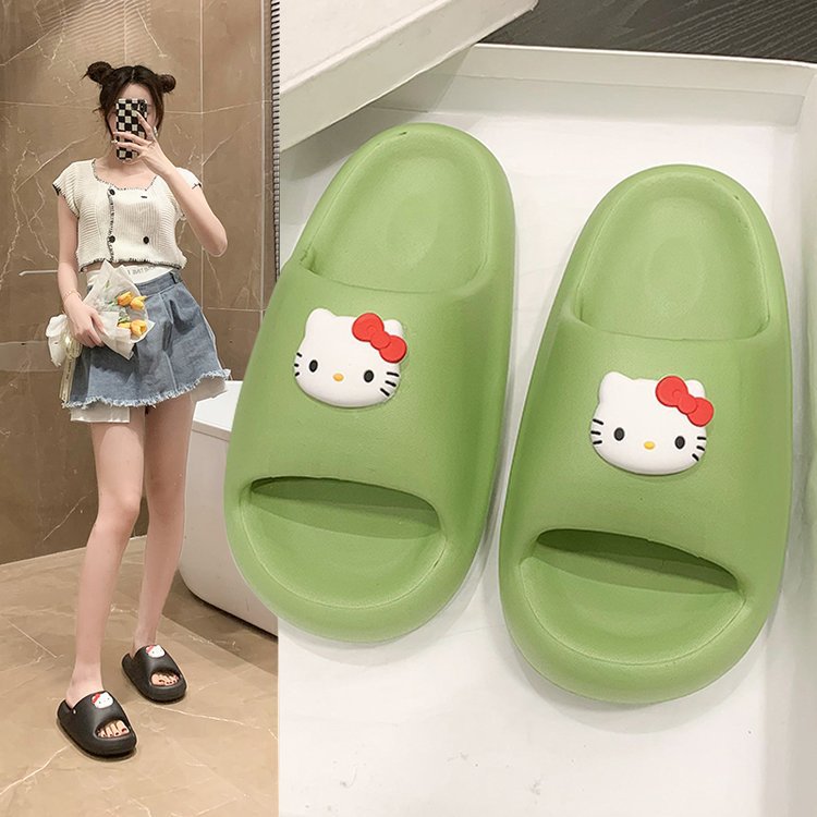 Home Thick-soled Slip-on Indoor Bathroom Bath Slippers