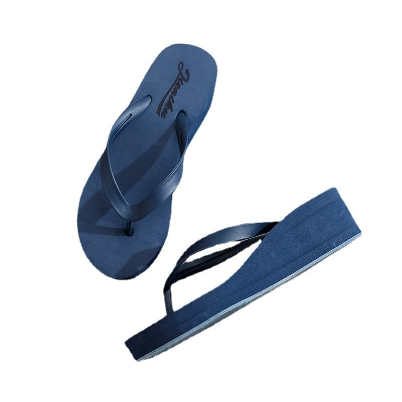Women's Summer Wedge Flip-flops Outdoor Candy Color Slippers
