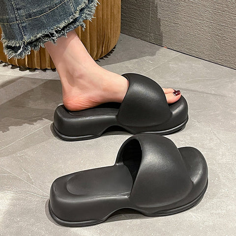 Women's Platform Summer Wear High-grade Indoor Feeling Slippers