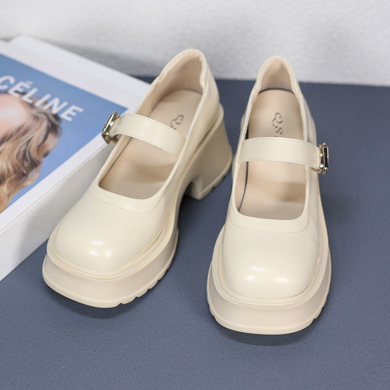 Women's Jane High Spring French Style With Women's Shoes