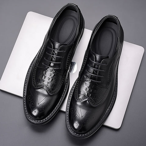 Men's Genuine Business Formal Wear British Style Leather Shoes