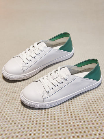 Creative Slouchy Women's White Korean Style Casual Shoes
