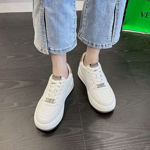 Women's Platform White Board Flat Niche Korean Casual Shoes
